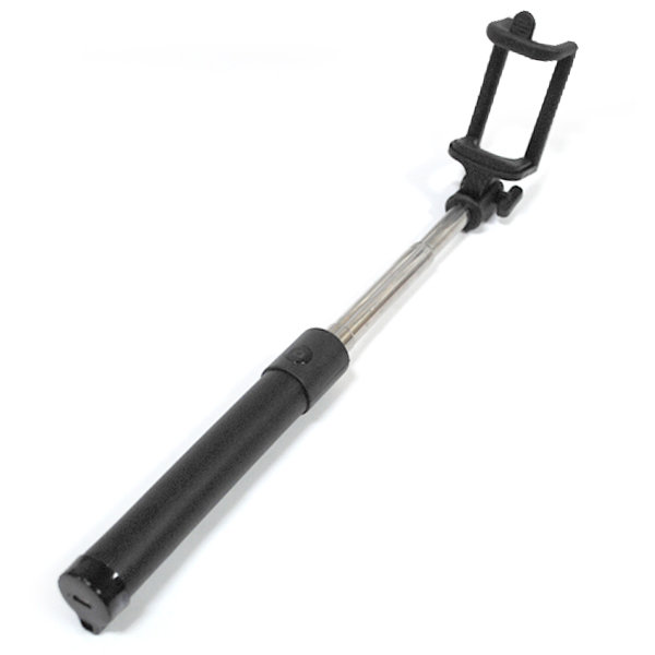 Селфи штатив BLUETOOTH Monopod черный с блестящим колпачком