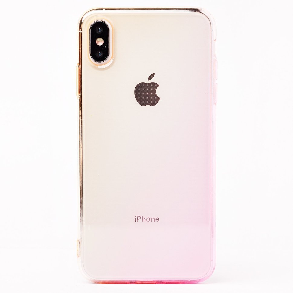 Накладка SC169 iPhone XS Max (gold/pink)