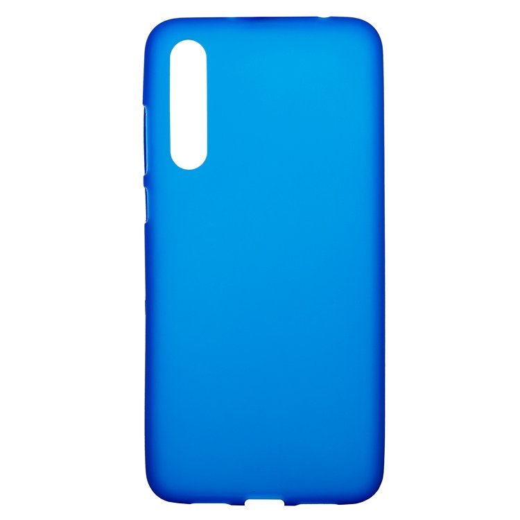 Накладка с глянцевым ободком МАТОВАЯ Huawei P20 Pro синяя