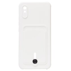 Накладка SC304 Xiaomi Redmi 9A с визитницей (white)