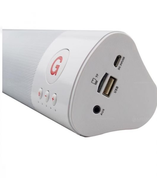 Колонка Bluetooth WM-1300 (TF+USB+FM) белая