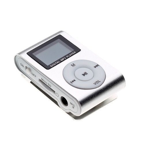 MP3 плеер RK-305 (MicroSD+наушники+ЗУ) с дисплеем серебро