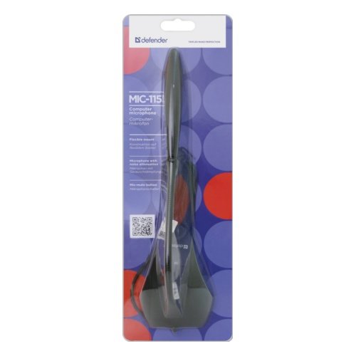 Микрофон Defender MIC-115 на гибком основании, с выключателем