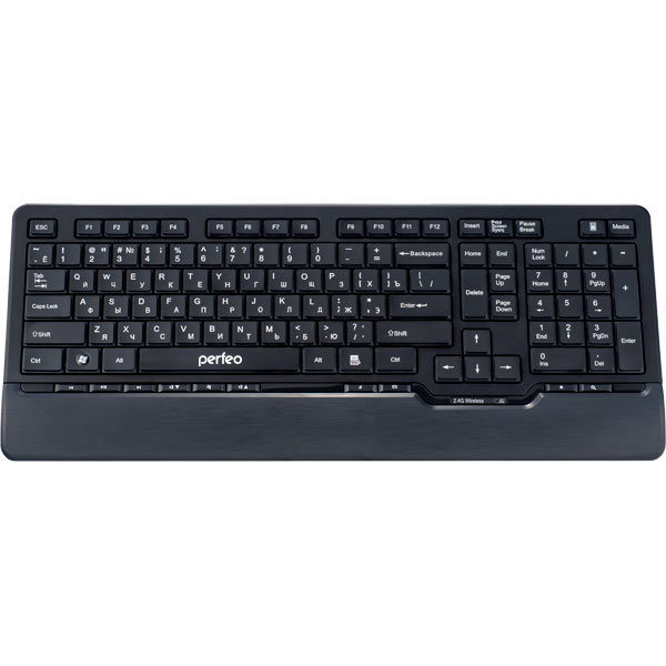 Клавиатура беспроводная Perfeo PF-5214 WL "Autograph" UltraSlim Multimedia черная
