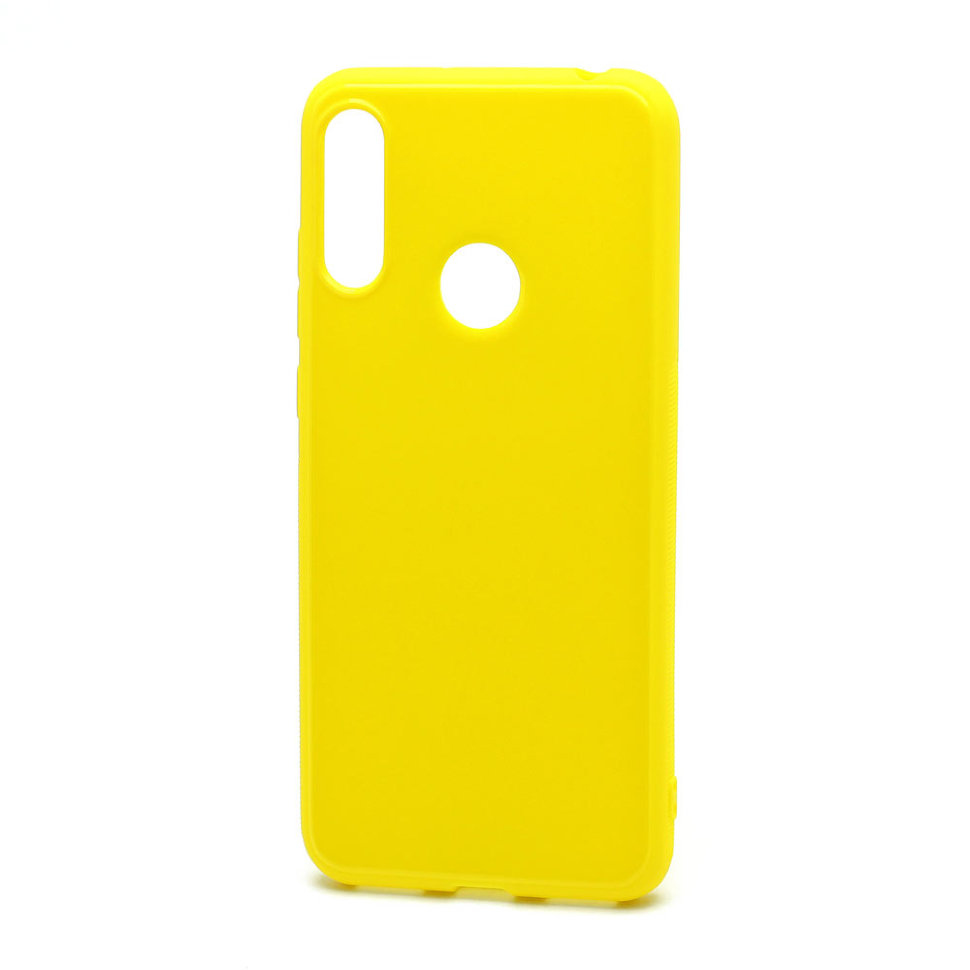 Накладка ГЛЯНЕЦ Huawei Y6 2019 / Honor 8A желтая