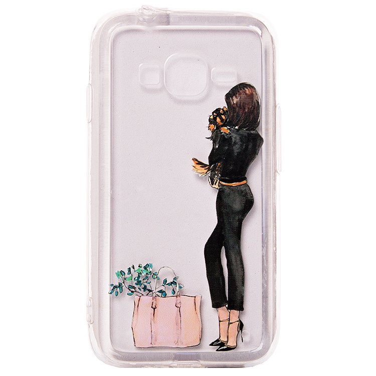 Накладка PC010 Девушка Samsung J106 Galaxy J1 mini Prime (001)