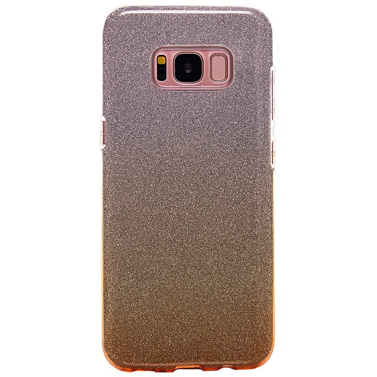 Накладка SC097 Градиент БЛЕСТКИ 3в1 Samsung S8 (gold/silver)
