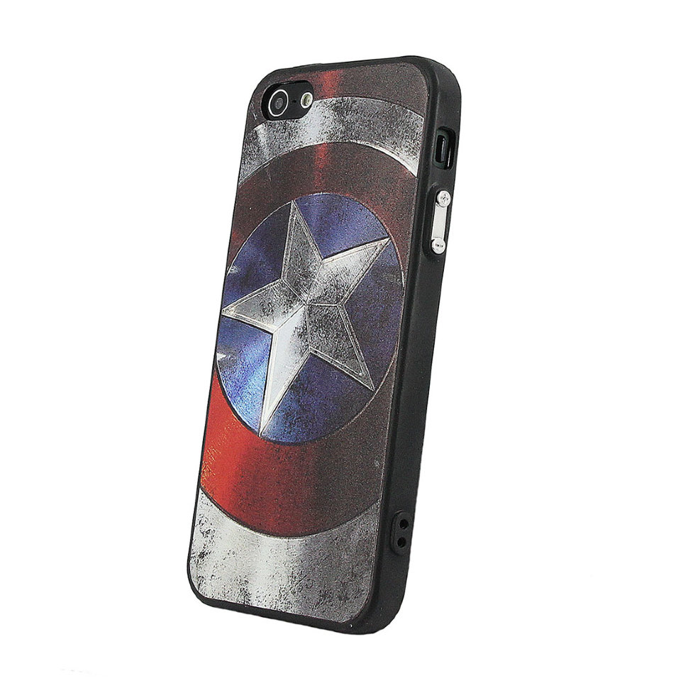 Накладка Fashion iPhone 5 (005) Капитан Америка