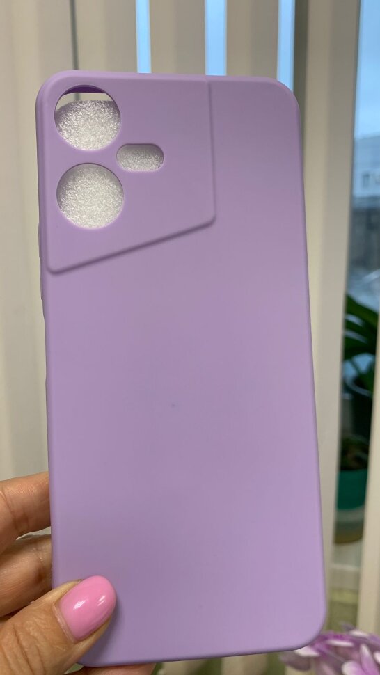 Накладка силиконовая SOFT TOUCH Tecno Pova Neo 3, светло-фиолетовая