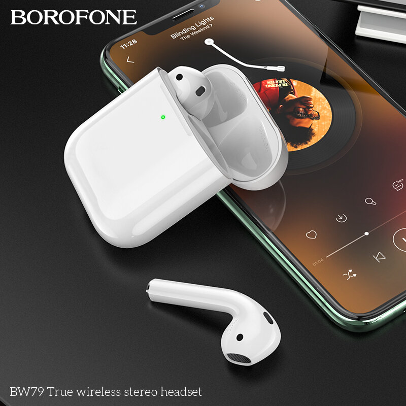 Наушники Bluetooth BOROFONE BW79 True TWS, белые