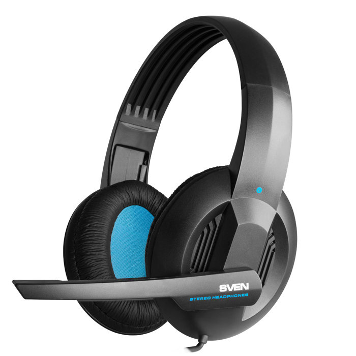Наушники SVEN AP-680MV с микрофоном для скайпа черные шнур 2,5 м