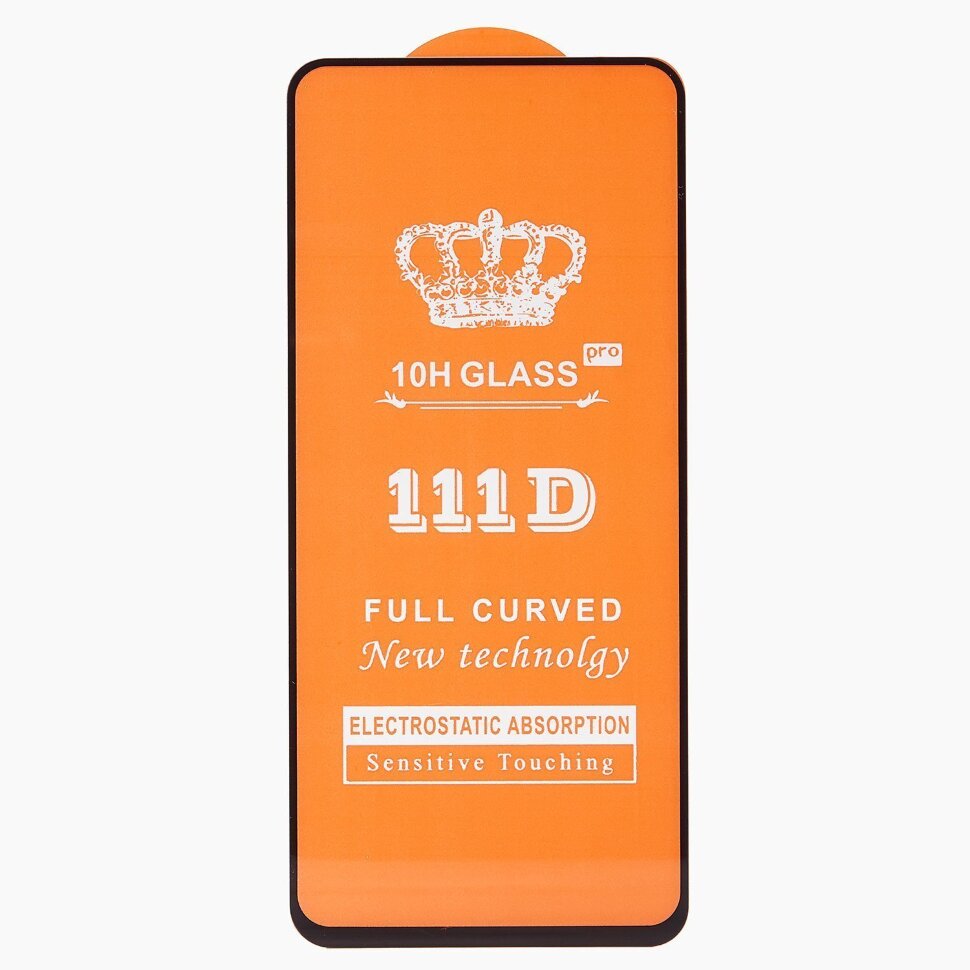 Стекло 3D "Full glue" с рамкой для Xiaomi Poco X3 черное, тех.упаковка
