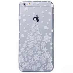 Накладка силиконовая Зимний принт IPhone 6 Plus (003)