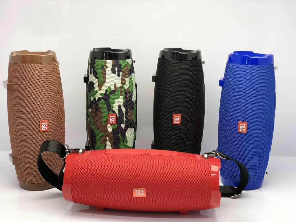 Колонка Bluetooth TG-504, 5Вт*2, 1200mAh, кофейная (повреждена упаковка)