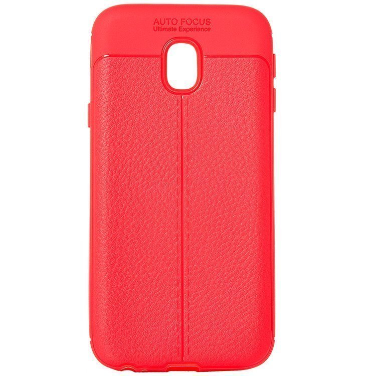 Накладка The Ultimate experience Leather Samsung J330 Galaxy J3 2017 красная