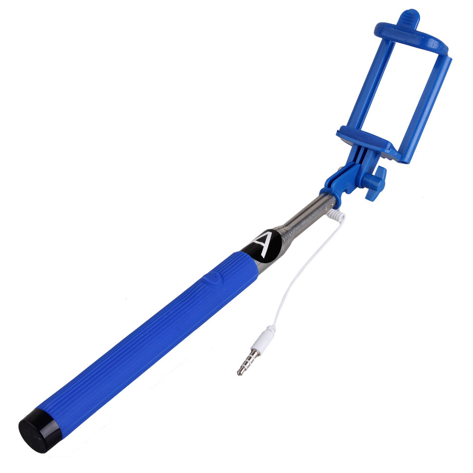 Селфи штатив Monopod 102 с проводом синий