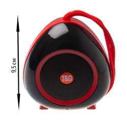 Колонка Bluetooth TG-514, 3Вт*1, 300mAh, красная