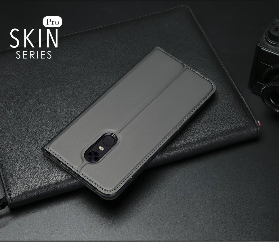 Чехол-книга Dux Ducis SKIN Pro Series для Xiaomi Redmi Note 5 gray