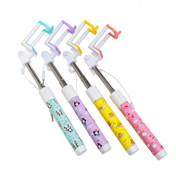 Селфи штатив Monopod с рисунком фиолетовый