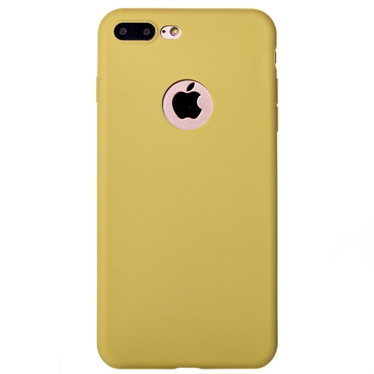 Накладка силиконовая МАТОВАЯ IPhone 7 Plus желтая