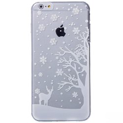 Накладка силиконовая Зимний принт IPhone 6 Plus (004)