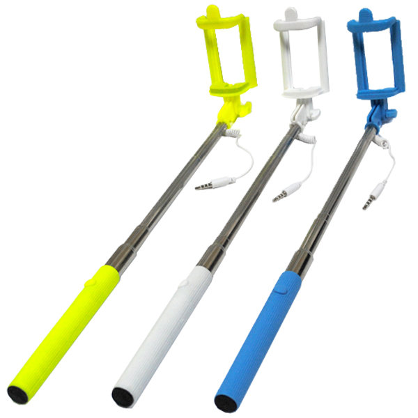Селфи штатив Monopod с цветным держателем, желтый