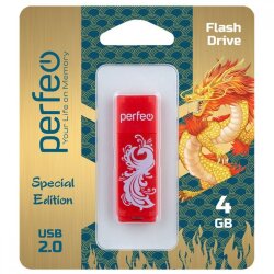 Perfeo USB 4GB C04 Red Phoenix
