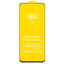 Стекло 9D "Full glue" для Tecno Spark 10 Pro, тех.упаковка (желтая подложка)