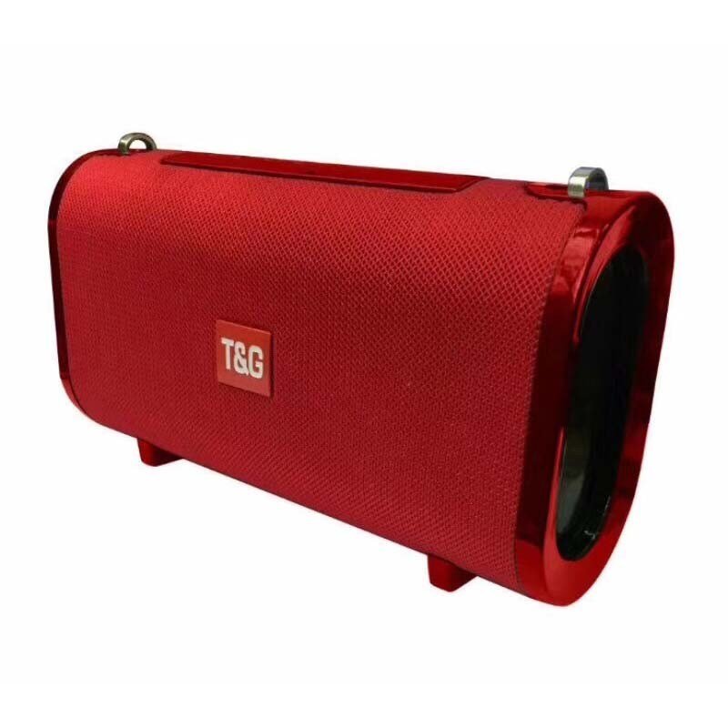 Колонка Bluetooth Stereo 123 с ремнем красная