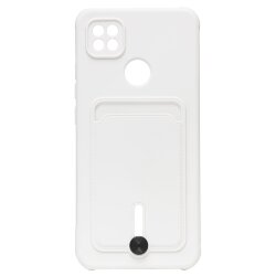 Накладка SC304 Xiaomi Redmi 9C с визитницей (white)