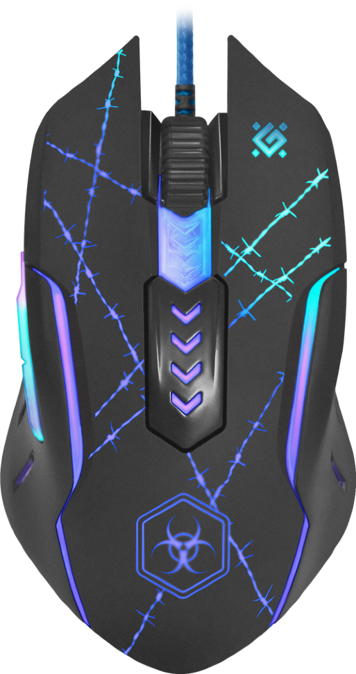 Мышь игровая Defender GM-020L Forced, проводная 5 кнопок, черная
