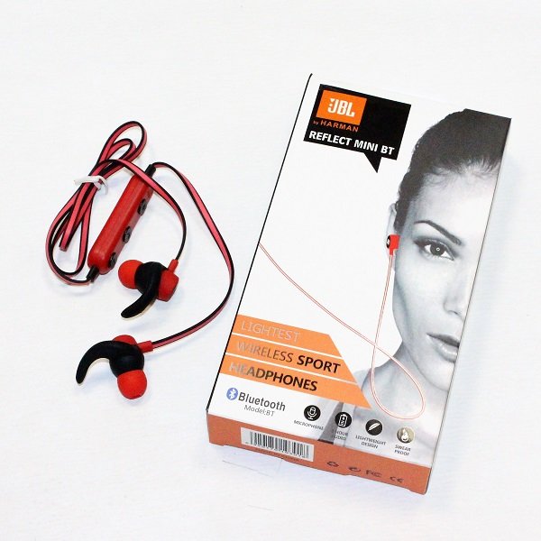 Наушники BLUETOOTH JBL красные