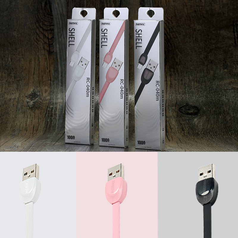 Кабель USB - MicroUSB REMAX Shell RC-040m белый