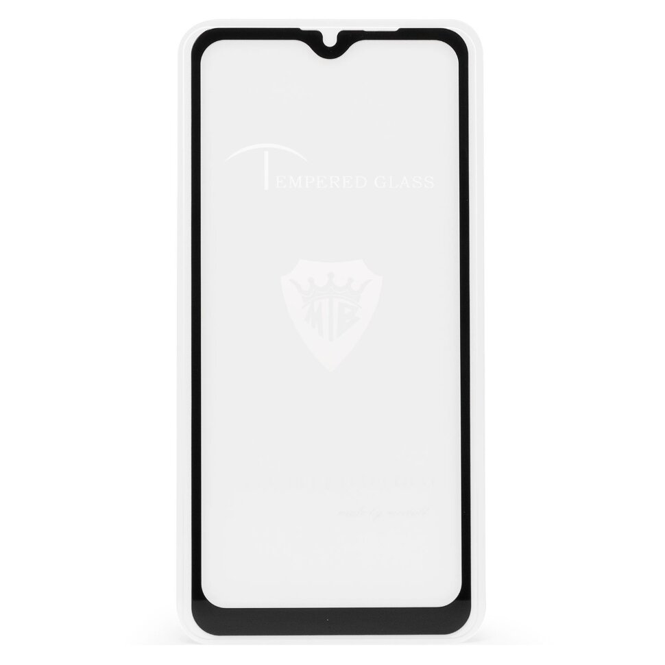 Стекло 2,5D "Full glue" с рамкой для OPPO A1k/Realme C2/Realme C2S черное, Brera