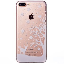 Накладка силиконовая Зимний принт IPhone 7 Plus (004)
