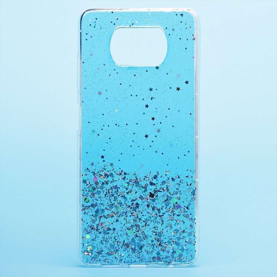 Накладка SC223 Xiaomi Poco X3 (light blue)
