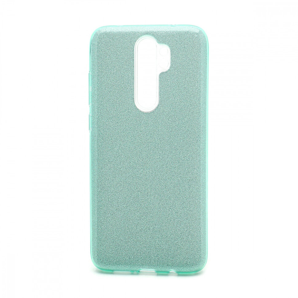 Накладка SC097 БЛЕСТКИ 3в1 Xiaomi Redmi Note 8 Pro (green)