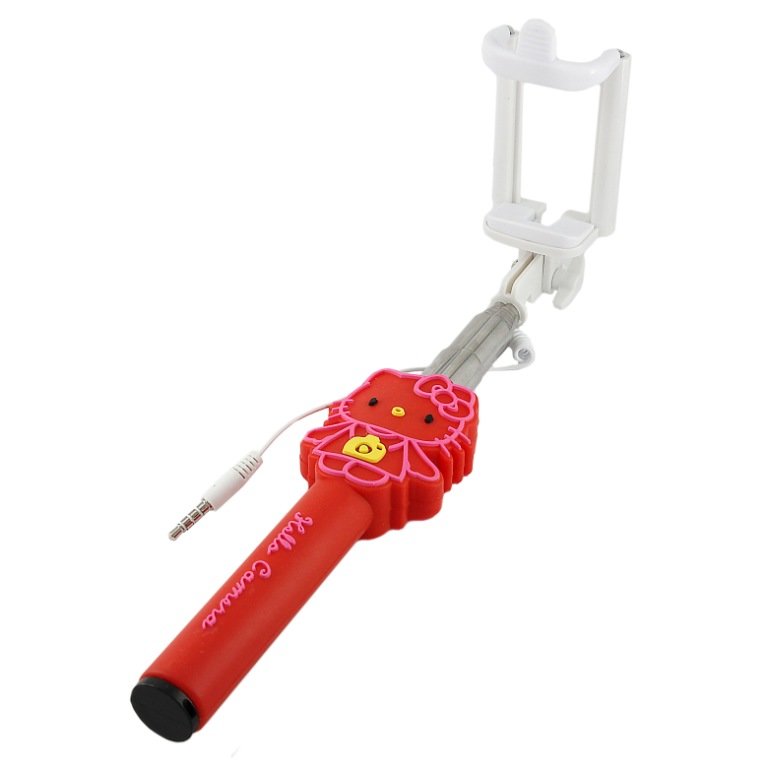 Селфи штатив Monopod Hello Kitty красный