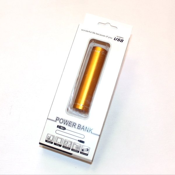 Внешнее ЗУ Power Bank 2600mAh колба (цвета в ассортименте)