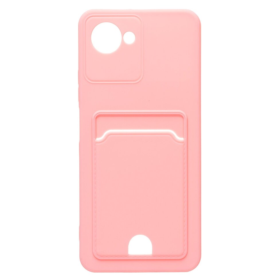 Накладка SC315 Realme C30 с визитницей (pink)