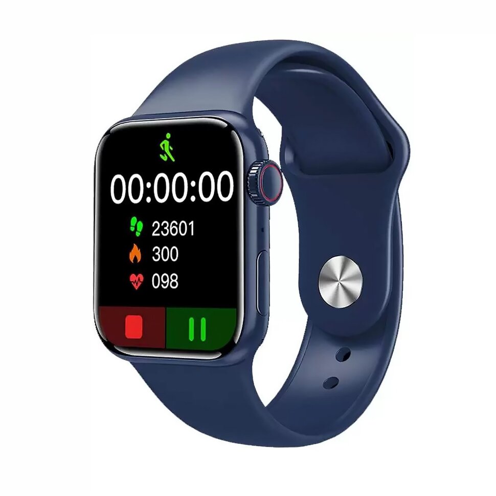 Смарт-часы - Smart GS8 Mini, 41мм, звонки по Bluetooth, blue
