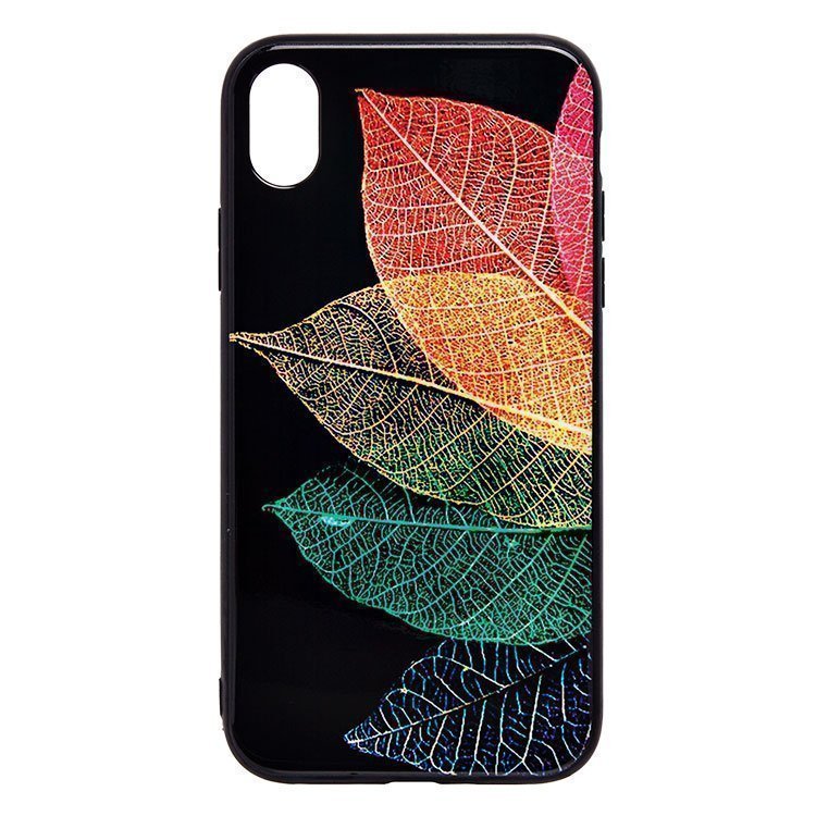 Накладка PC028 iPhone XR Листья (006)