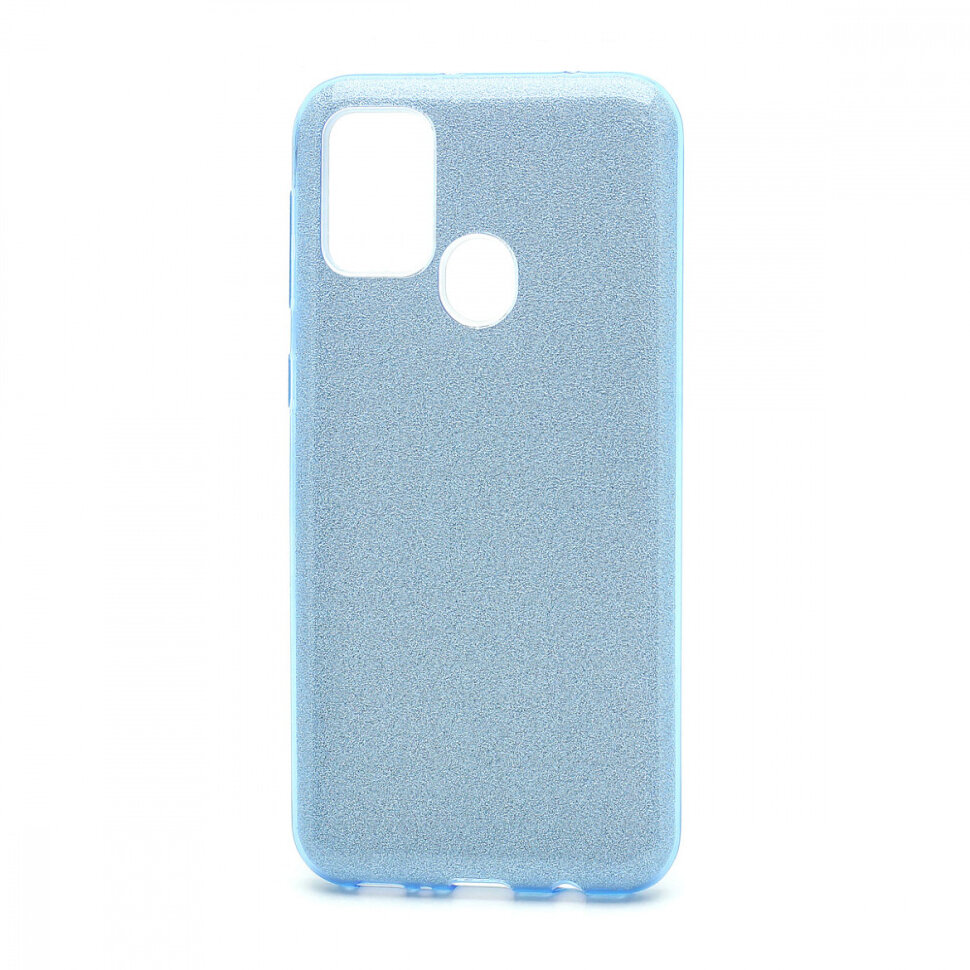 Накладка SC097 БЛЕСТКИ 3в1 Samsung M215 Galaxy M21 (blue)