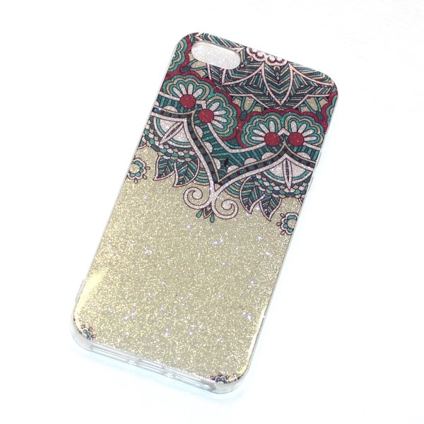 Накладка Fashion DECOR iPhone 7 зеленый на золоте