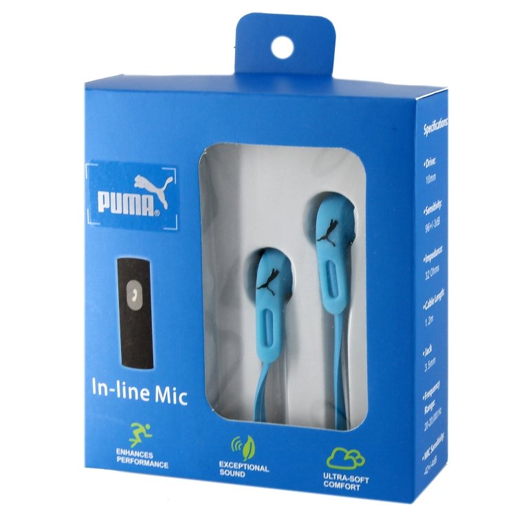 Гарнитура MP3 ReplicaPU-01 с кнопкой ответа голубая