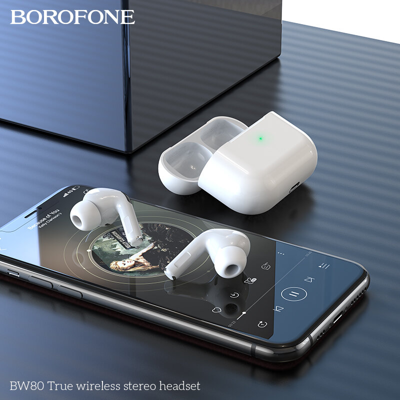 Наушники Bluetooth BOROFONE BW80 True TWS, белые