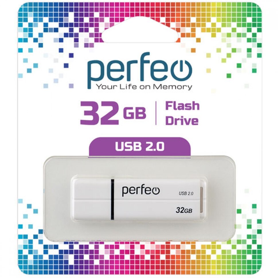 Perfeo USB 32GB C01G2 White