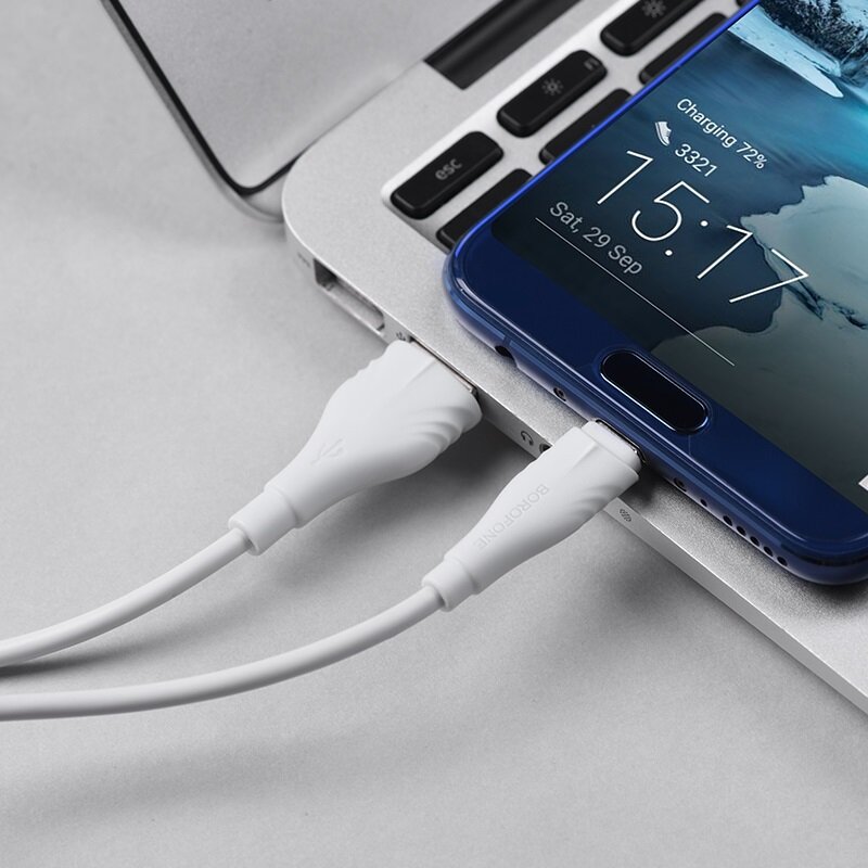 Кабель USB - Type-C Borofone BX18 Optimal 2M белый