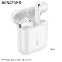 Наушники Bluetooth BOROFONE BW38 Joy TWS, белые