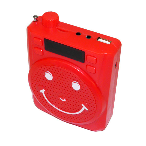 FM-проигрыватель Model-20 1 динамик (TF+FM+USB+дисплей) красный